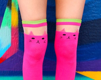 Cute Teen Girl Long Socks